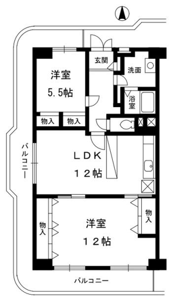 日商岩井香枦園マンション２号棟