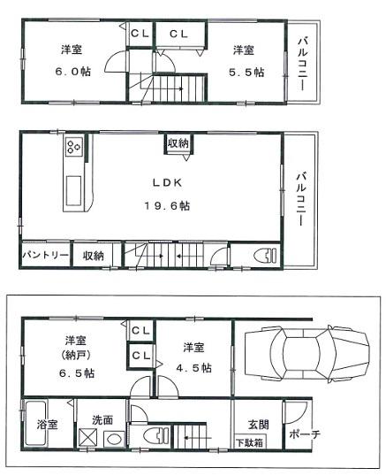 西宮市小曽根町４丁目の新築一戸建