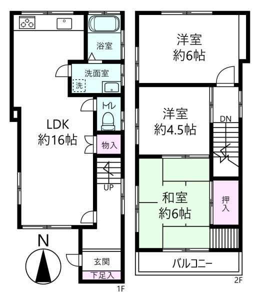 西宮市鳴尾町５丁目の中古テラスハウス