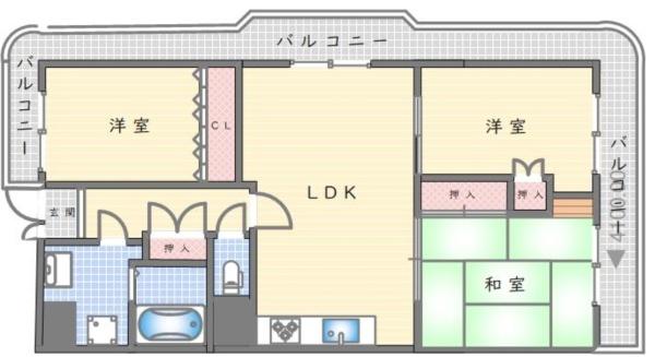 日商岩井香枦園マンション２号棟