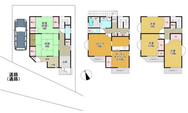 西宮市能登町の中古一戸建