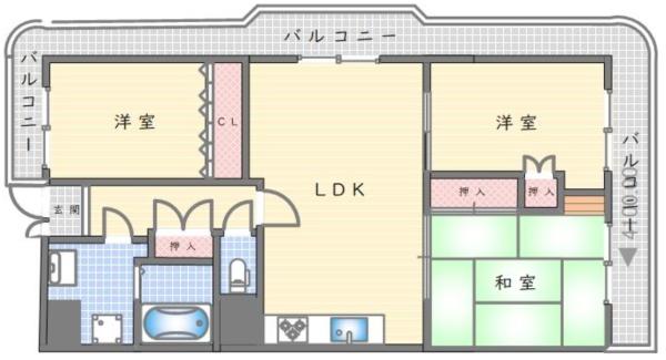 日商岩井香枦園マンション２号棟