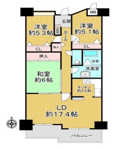 ジークレフ武庫川公園(間取り)