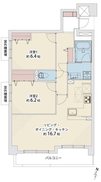 グランステイツ夙川アネックス(間取り)