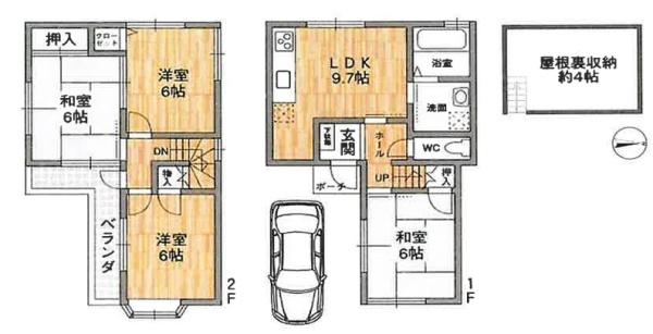 西宮市西波止町の中古テラスハウス