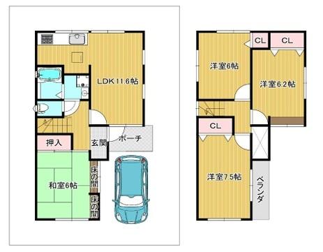 西宮市甲子園網引町の中古一戸建て