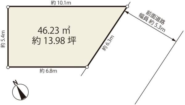西宮市上甲子園１丁目の売土地
