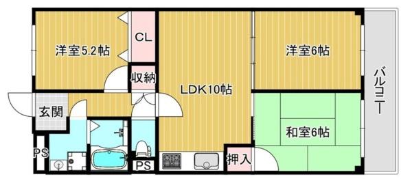 日商岩井香枦園マンション２号棟