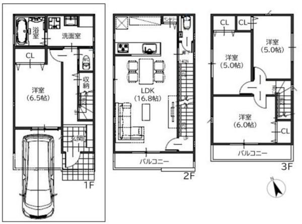 西宮市笠屋町の新築一戸建