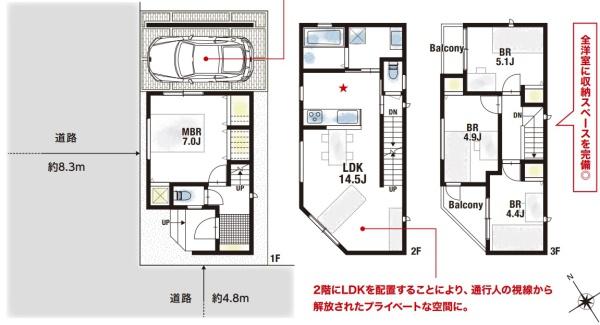尼崎市中在家町３丁目の新築一戸建