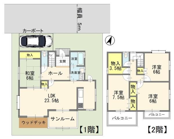 宇都宮市山本２丁目の中古一戸建