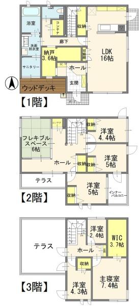 宇都宮市戸祭３丁目の中古一戸建て