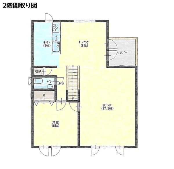 【堀川町2階リビング中古住宅】