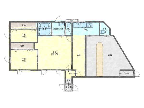 釧路市大楽毛西2　中古店舗兼住宅