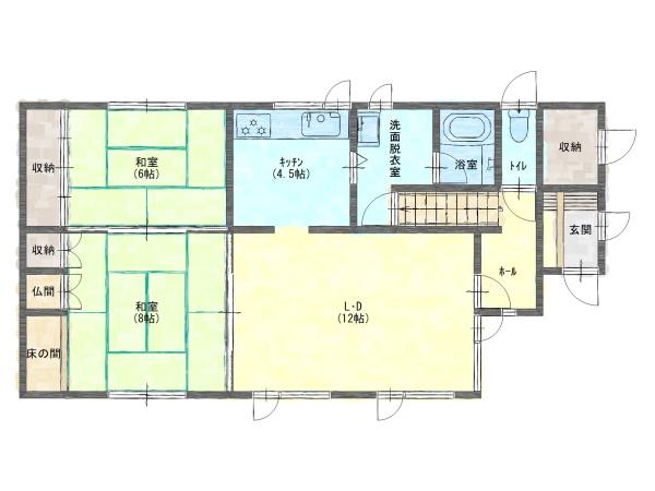 釧路市昭和北3　4LDK中古住宅