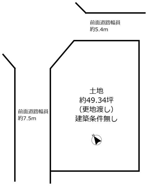 野洲市冨波乙　建築条件無し