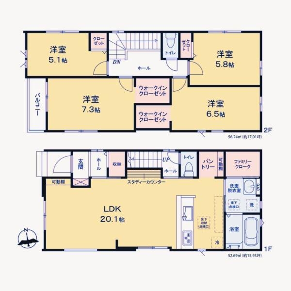 千葉市中央区椿森　新築分譲住宅　プリズマ　1号棟