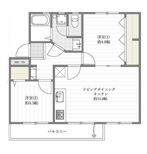 高洲一丁目住宅　第1　18　4号棟　3階