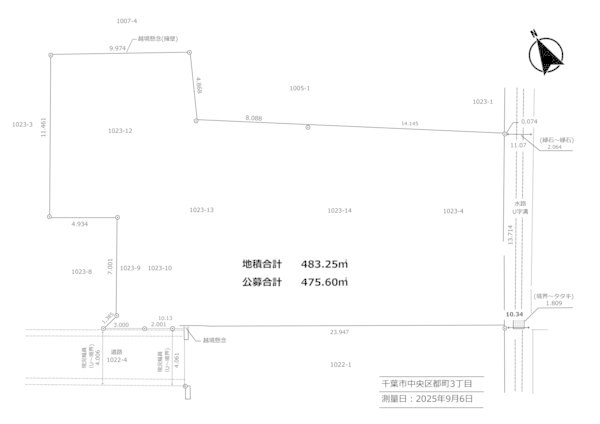 千葉市中央区都町　土地