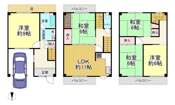 堺市堺区石津町４丁　中古戸建