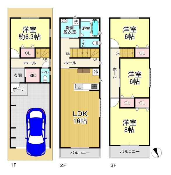 大阪市住之江区粉浜西３丁目　新築戸建