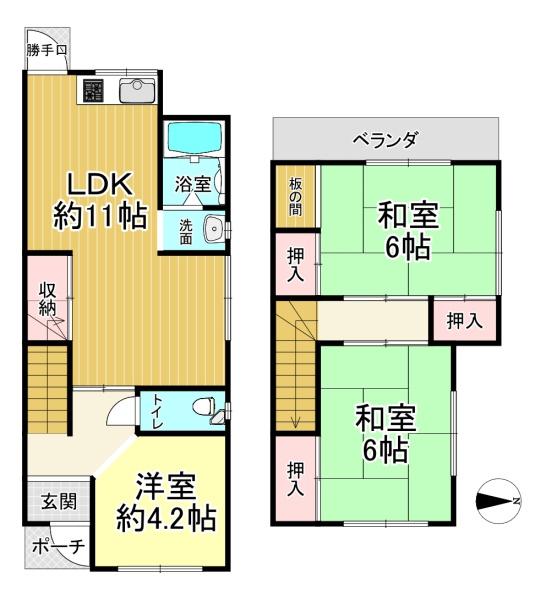 堺市堺区南安井町３丁　中古戸建