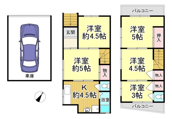 大阪市港区田中１丁目　中古戸建