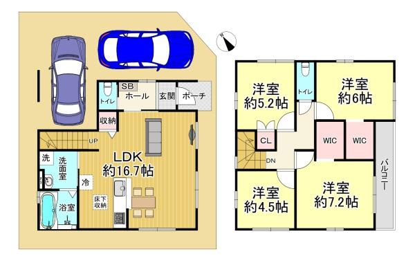 堺市堺区柏木町１期１号棟　新築戸建