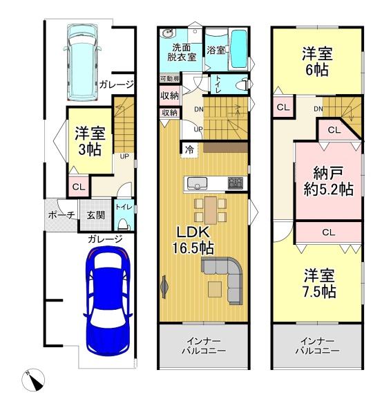 大阪市港区八幡屋２丁目　新築戸建