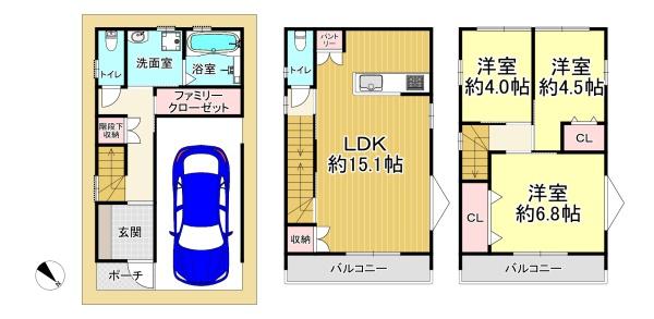 大阪市港区八幡屋２丁目　新築戸建
