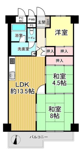 新北島コーポ２号棟