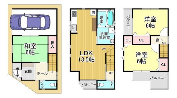 大阪市住吉区清水丘３丁目　中古戸建
