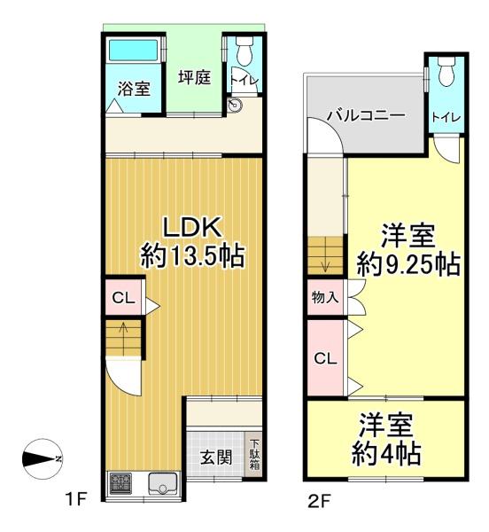 大阪市西成区花園南２丁目　中古テラス