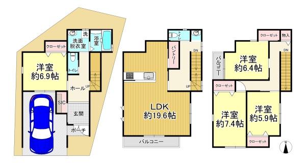 大阪市阿倍野区北畠３丁目の土地
