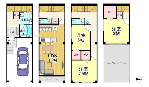 大阪市住之江区浜口西２丁目　中古戸建