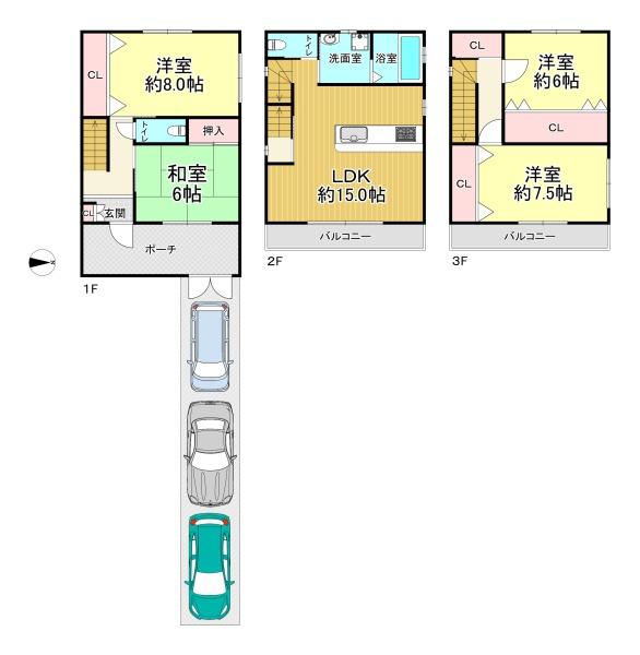 大阪市大正区鶴町１丁目　中古戸建