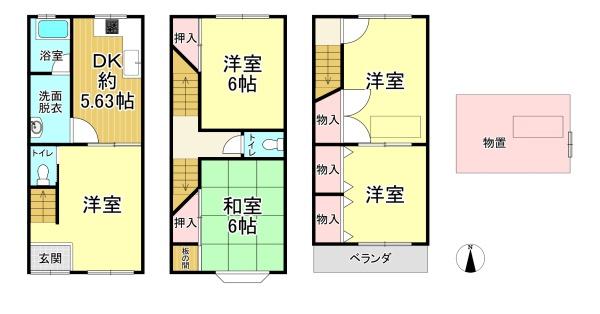 大阪市住之江区安立４丁目の中古一戸建て