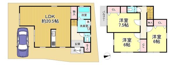 堺市堺区榎元町１丁　新築戸建