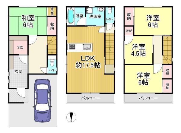 大阪市西成区南津守３丁目　中古戸建