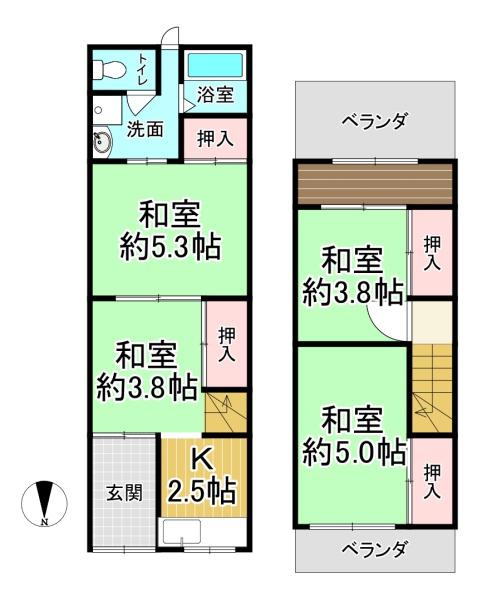 大阪市西成区千本北２丁目　中古戸建