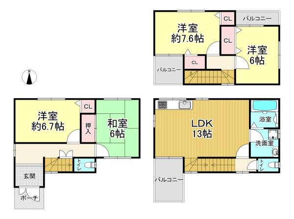 堺市堺区浅香山町１丁　中古戸建
