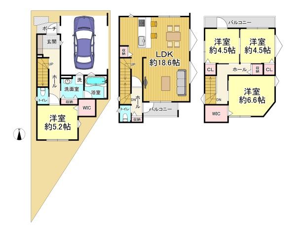 堺市堺区南三国ヶ丘町４丁　新築戸建