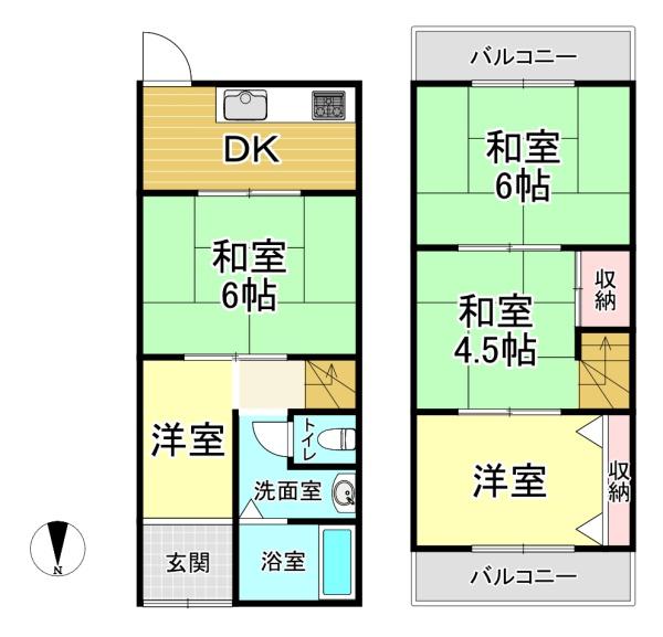 堺市西区浜寺石津町西４丁　中古戸建