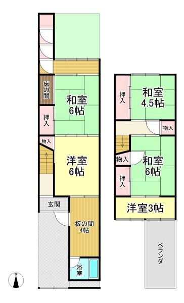大阪市阿倍野区王子町１丁目　中古テラス