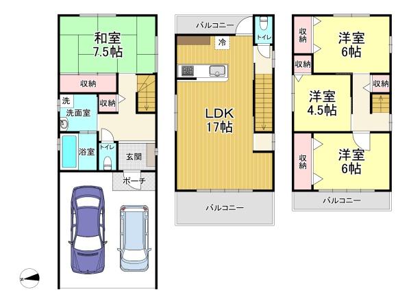 大阪市住之江区西加賀谷２丁目　中古戸建