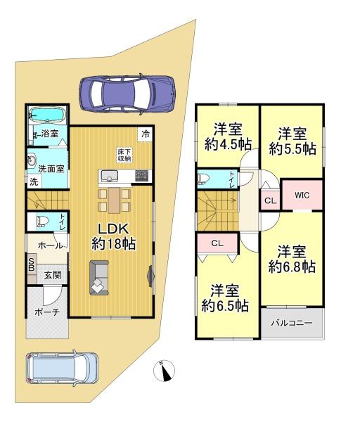 堺市西区家原寺町２期１号棟　新築戸建