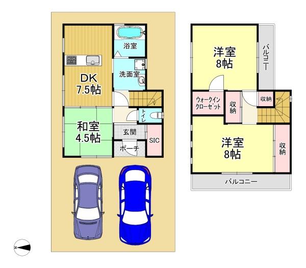 堺市西区浜寺諏訪森町中１丁の中古一戸建て