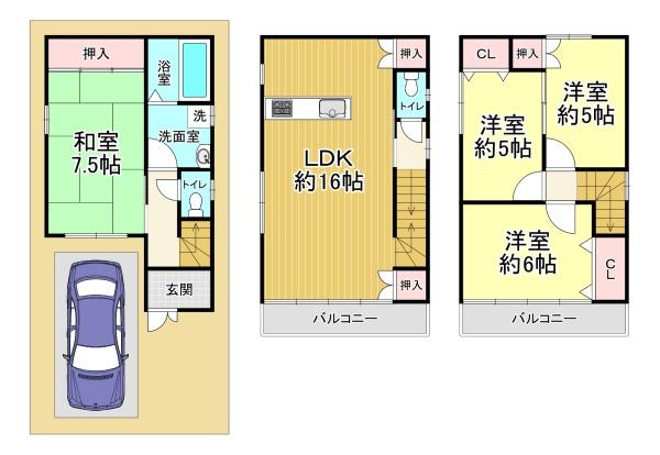 大阪市西成区南津守４丁目の中古一戸建て