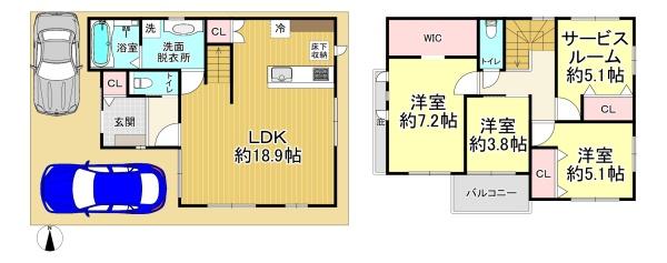 堺市堺区旭ヶ丘北町３丁　新築戸建