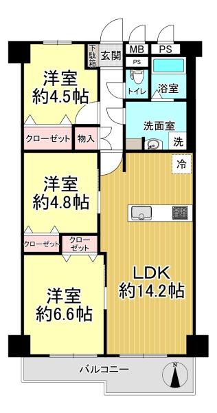 新北島コーポ４号棟
